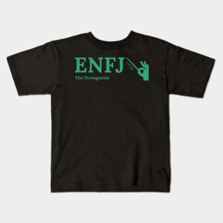 ENFJ The Protagonist MBTI types 7C Myers Briggs personality gift with icon Kids T-Shirt